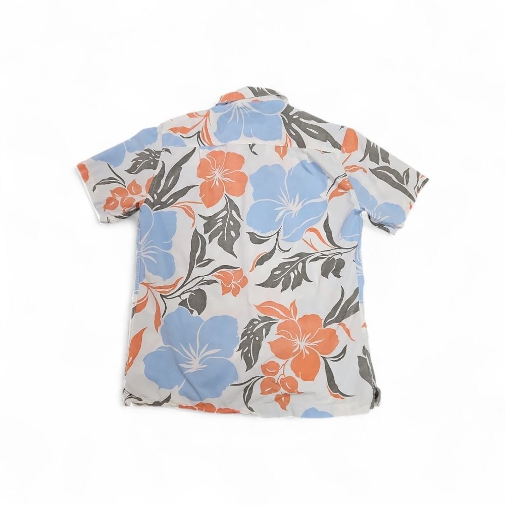 Quiksilver Waterman Regular Fit Short Sleeve Button Up Floral Tropical Shirt L - Picture 3 of 8